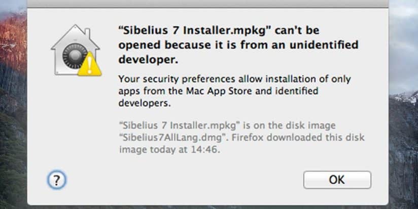 allow your mac to download from unidentified developer