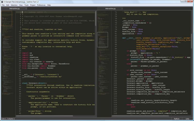 sublime text compare two files