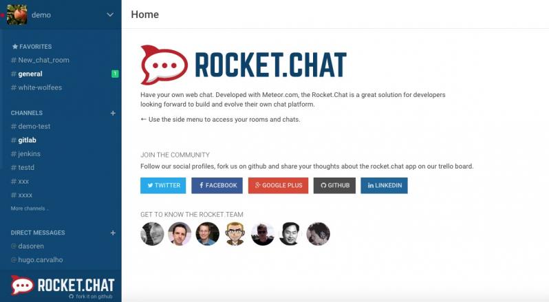 Rocket.Chat screenshot