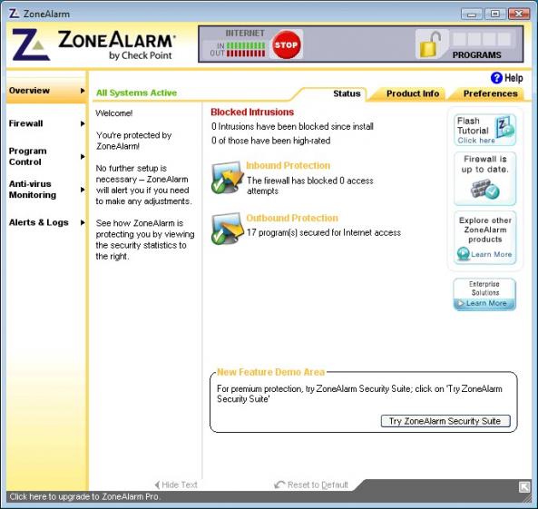 zone alarm pro download